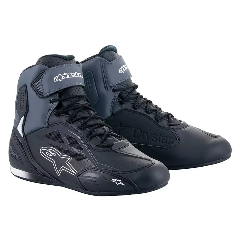 Tenis Alpinestars Faster 3 Drystar Preto/Cinza Escuro - Spinelli